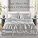 Madison Park Essentials Satin Sheet Set Luxury and Silky with Natural Sheen, Elastic 14