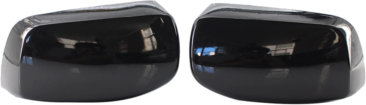 For bmw E60 E61 E63 E64 5/6 Series 2003-2010 51167078360 51167078359 Glossy Black Door Side Mirror Caps Rear View Mirror housing Cover
