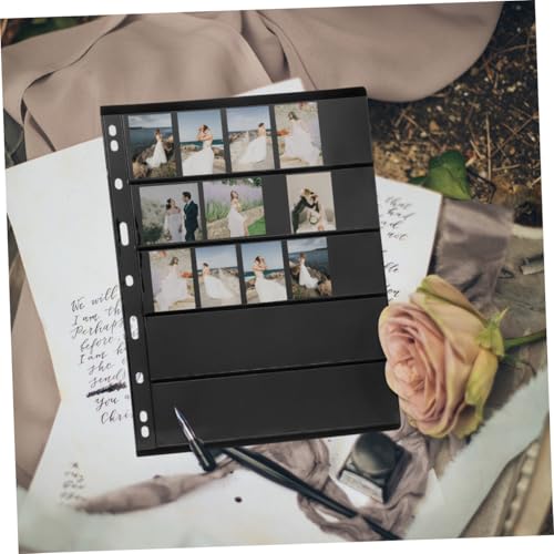Hojas de Álbum de Sellos en PET Negro Reutilizables Diseñadas para Niños y Coleccionistas 5