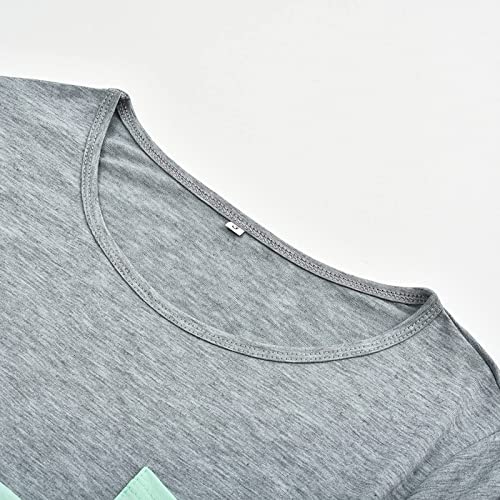 Premamá Tops Camisas de Lactancia Materna de Manga Larga para Mujeres Raya Camiseta Moda cómodo Ropa Premamá de Enfermería Primavera Verano Regalo Durante el Embarazo