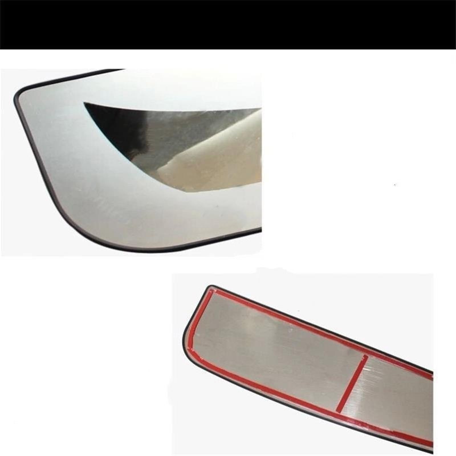 Per Ford per Mondeo 2007-2012 Protezione paraurti posteriore in acciaio inossidabile per auto, adesivi per battitacco e soglia del bagagliaio