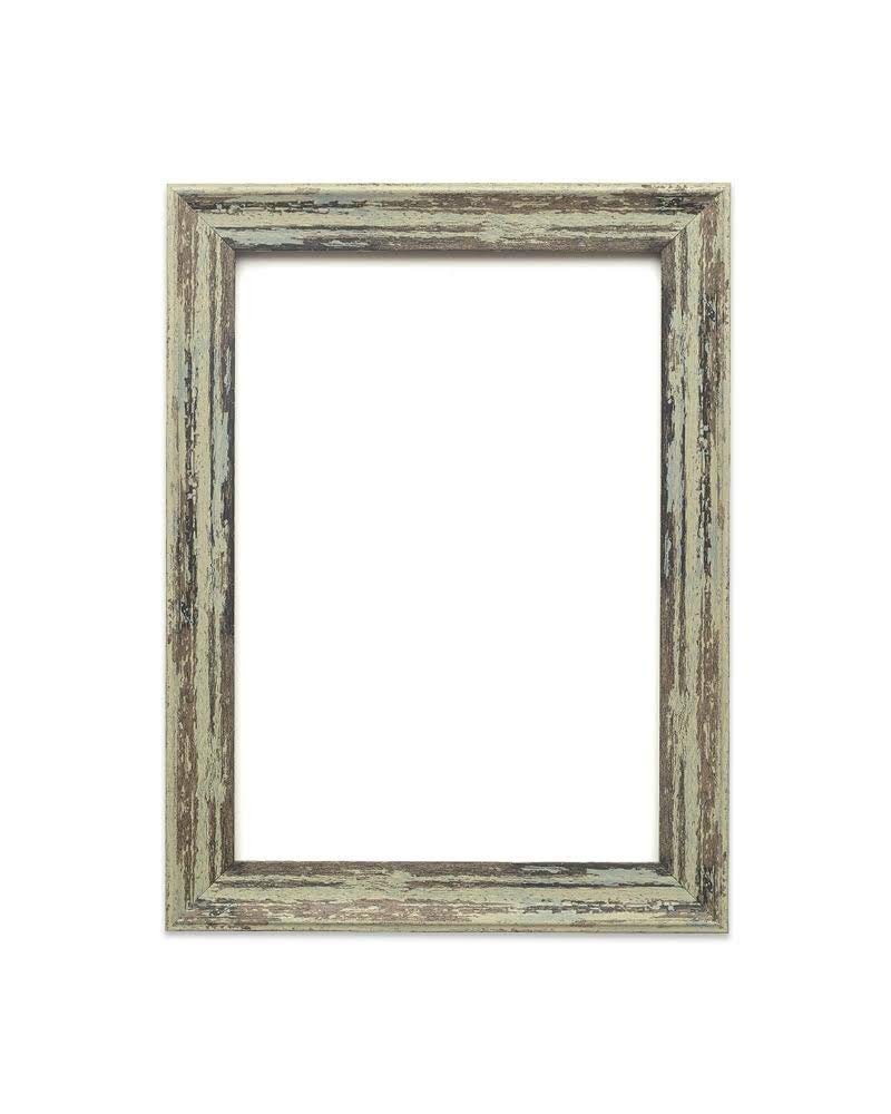 Spoon Green Distressed (59.4x42cm) (23.4"x16.5") A2 Size - Industrial Vintage looking Shabby Chic/Camouflage Picture/Photo/Poster frame