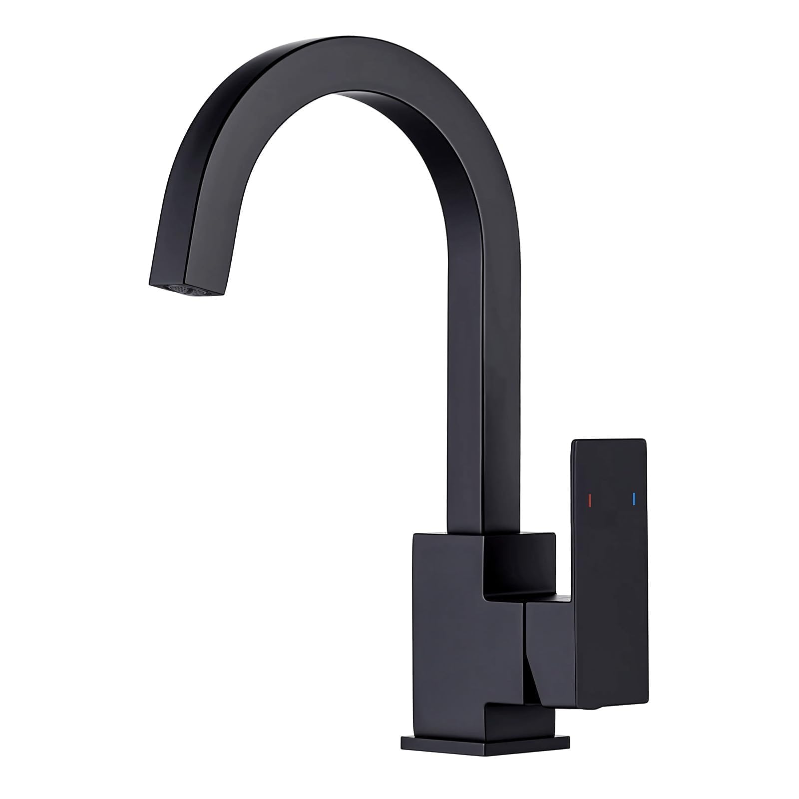 ALEASHA Matte Black Bar Sink Faucet, Bar Sink Faucet Single Hole