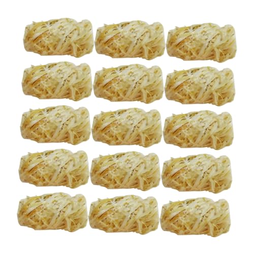 PHENOFICE Safe Firelighters 50pcs Natural Wooden Firelighters Carbon Wax Wood Burners