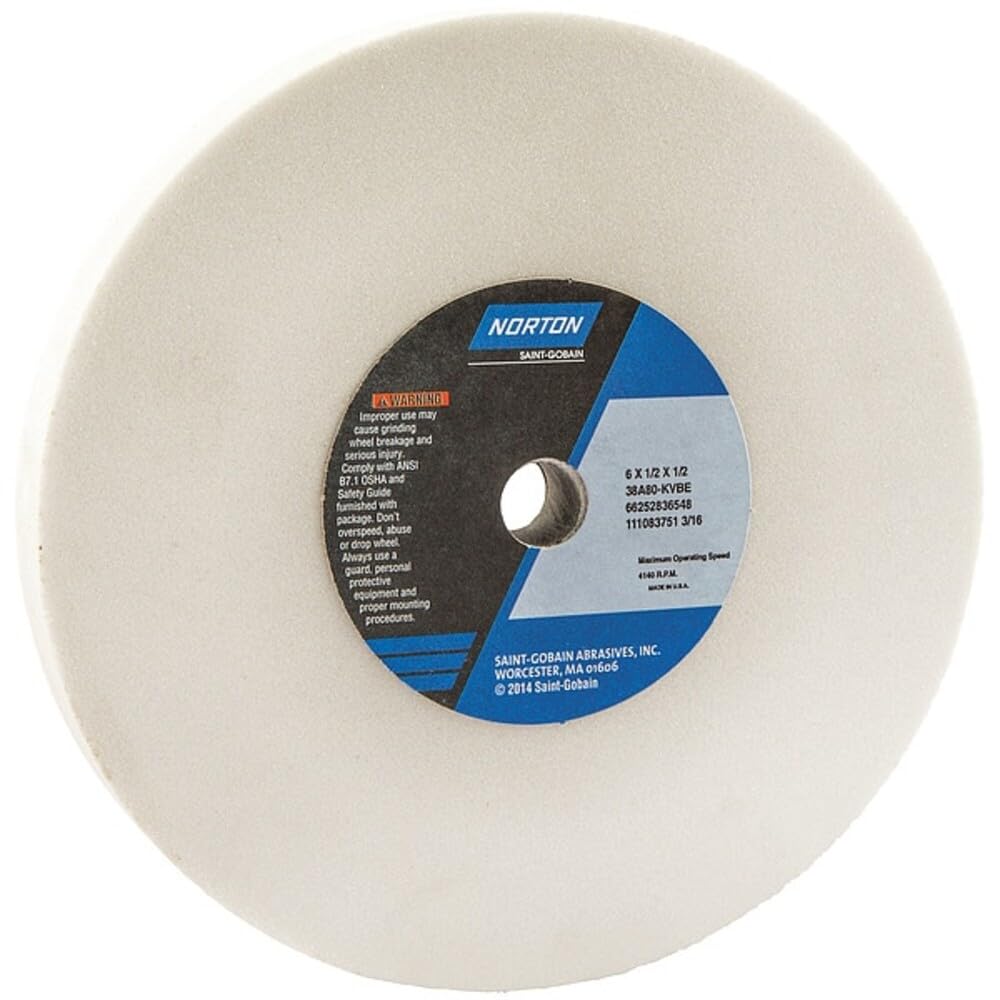 Grinding Wheel,T1,6x1/2x1/2,AO,80G,PK5