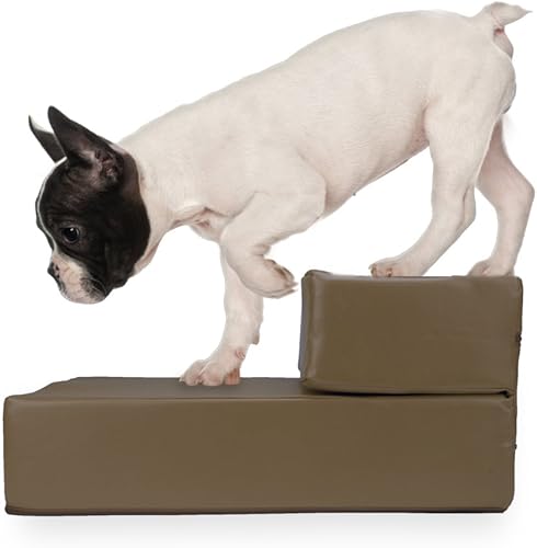 Miniatura 4 de Escaleras plegables de cuero para mascotas Smooth Steps (marrón)