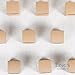 Ling's moment Kraft Gift Favor Boxes 2x2x2 Inch, Pack of 100, Brown Square Cardboard Jewelry Boxes for Wedding Party, Crafting, Cupcake Boxes