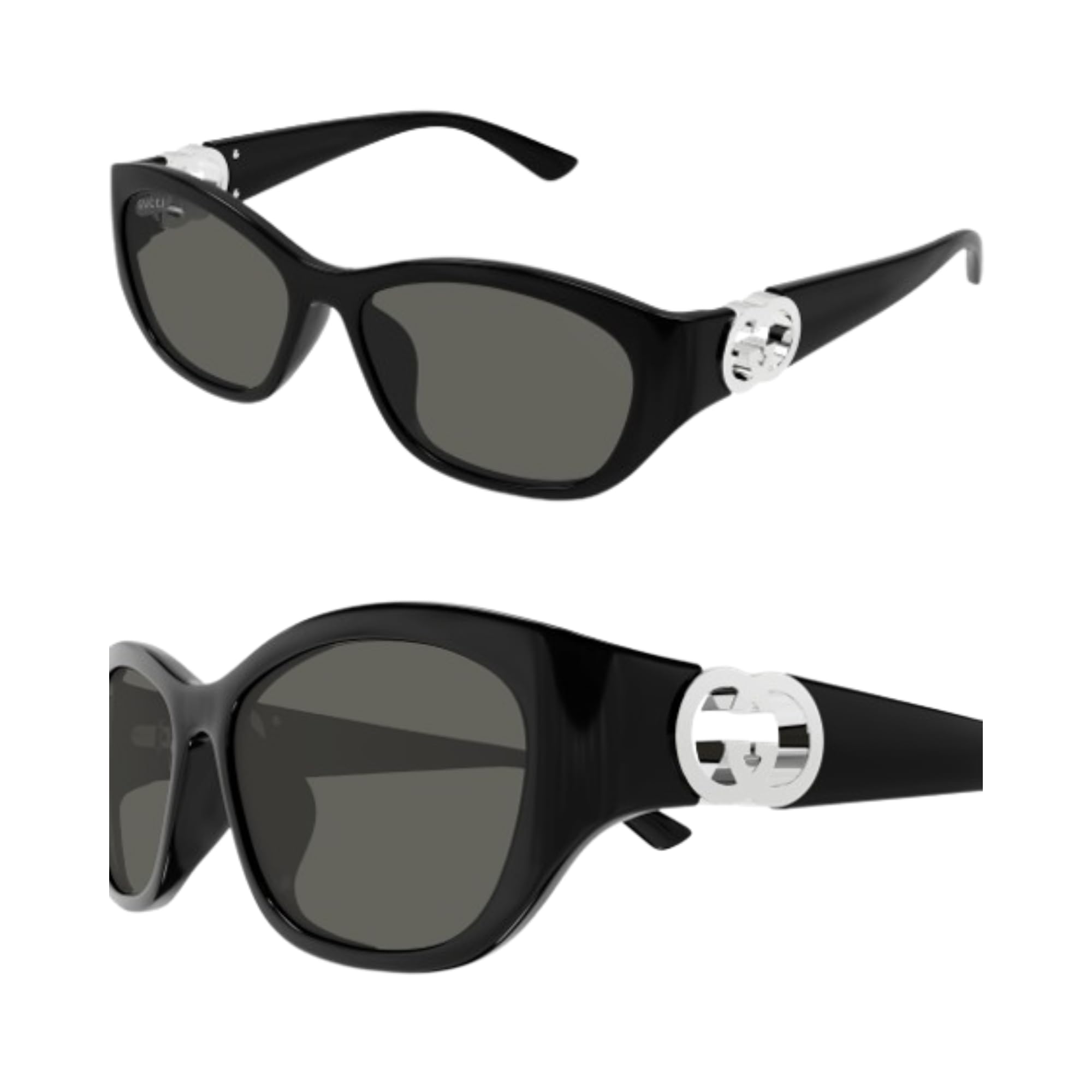 Gucci GG1826SK GG Interlocking Logo Cat Eye Shape Sunglasses wih