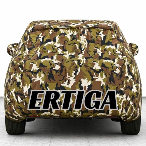 Image of Kings of Cover New Jungle 100% Waterproof Ertiga Car Cover | Polyester Car Body Cover for Rain & Sun | UV Protection, Dustproof, Scratch Resistant, Windproof, Heat Resistant, Custom Fit