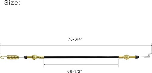 Miniatura 3 de 2pcs 2-11082 Reemplazo del cable de cambio para Chuck Wagon CW-11, CW-413 CW-265 Go-Karts Piezas y accesorios Cable de cambio