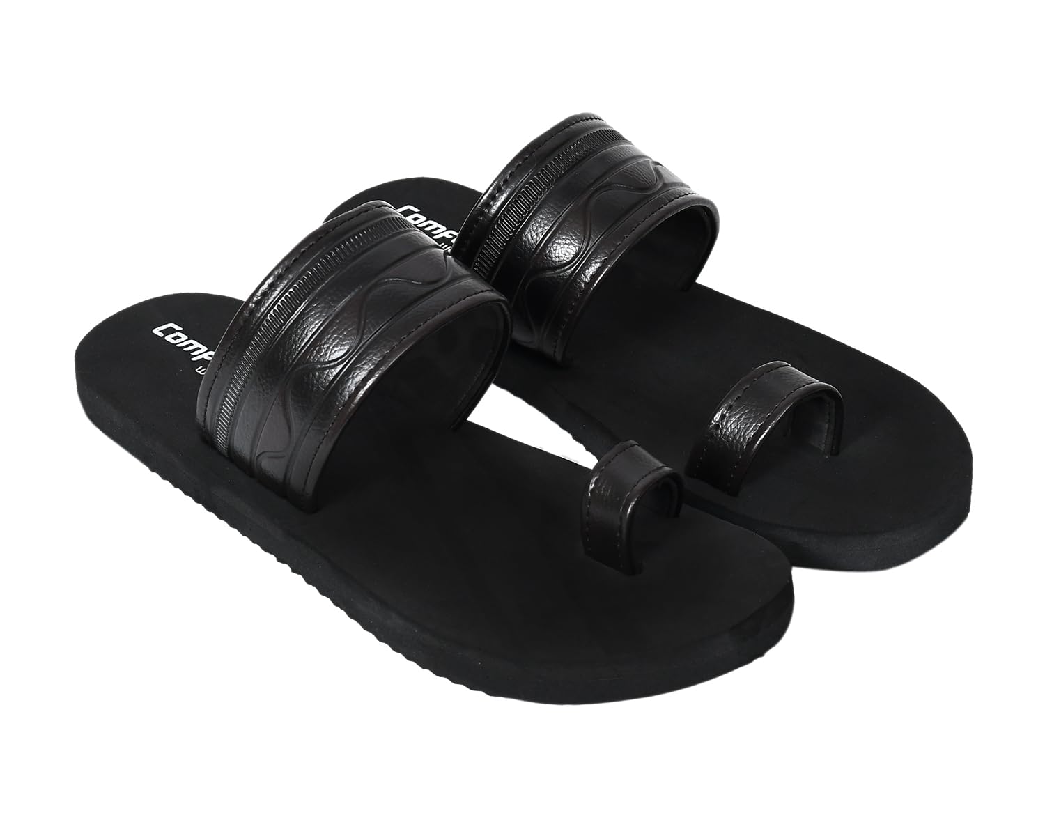 comforplus Men’s Stylish Toe Ring Slippers | Anti-Skid Waterproof Flip Flops | Strong Strap Comfortable Chappal | Lightweight Durable Daily Wear Sandals for Indoor Outdoor Use (New Article 9)-picture-40