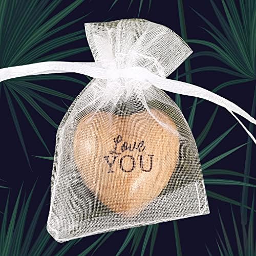 A Little Pocket Hug Heart With Pocket Hug, Wooden Heart Ornament, Isolation Gift, Pocket Hug Token, Thinking of You Gifts, Heart with Word Be Strong Hug Lockdown for Boyfriend Girlfriend Family