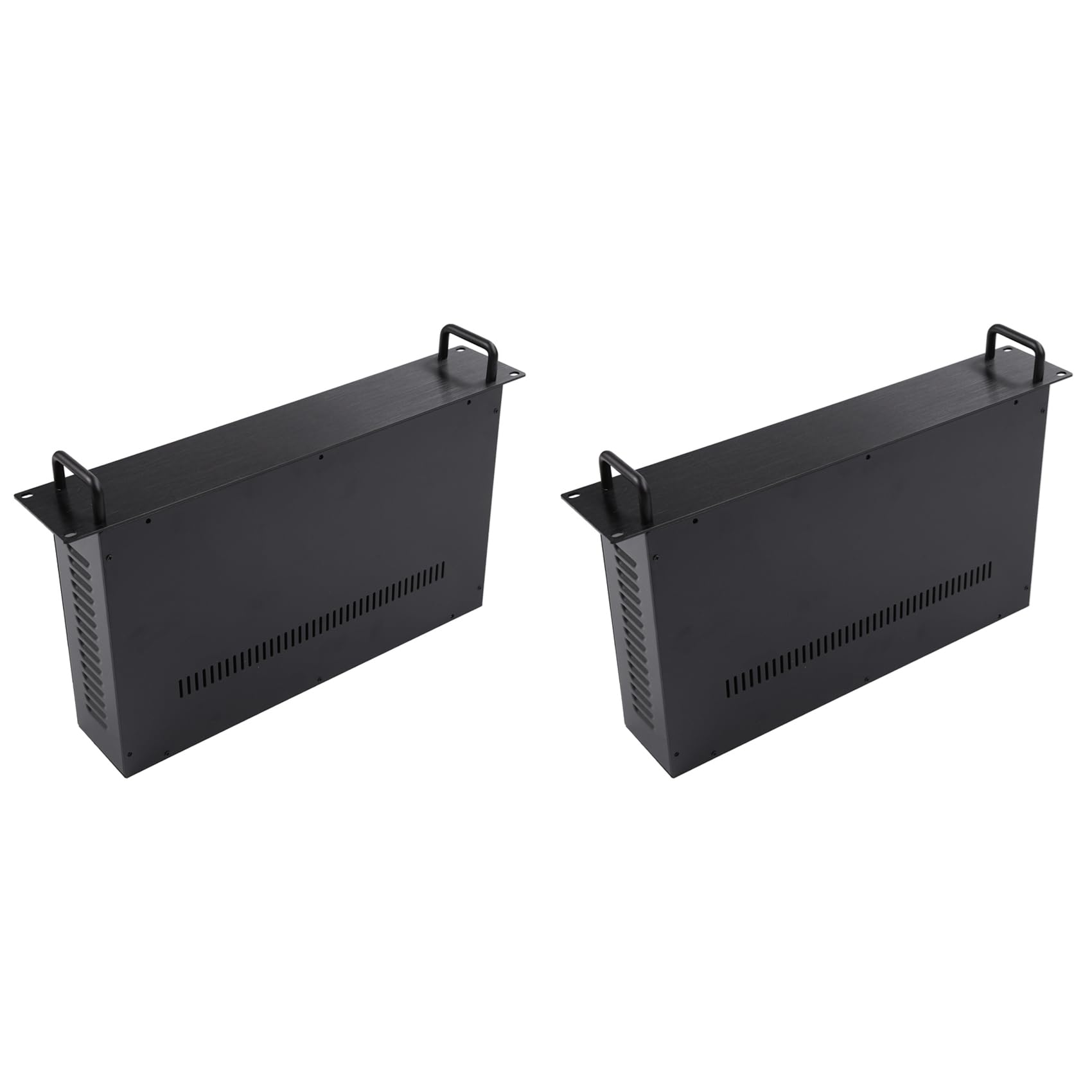 2X Chassis 2U Server 19 Pollici Rackmount Case Scatola Dati Switch Power Communication per Computer con Montaggio su Rack nel Metallo