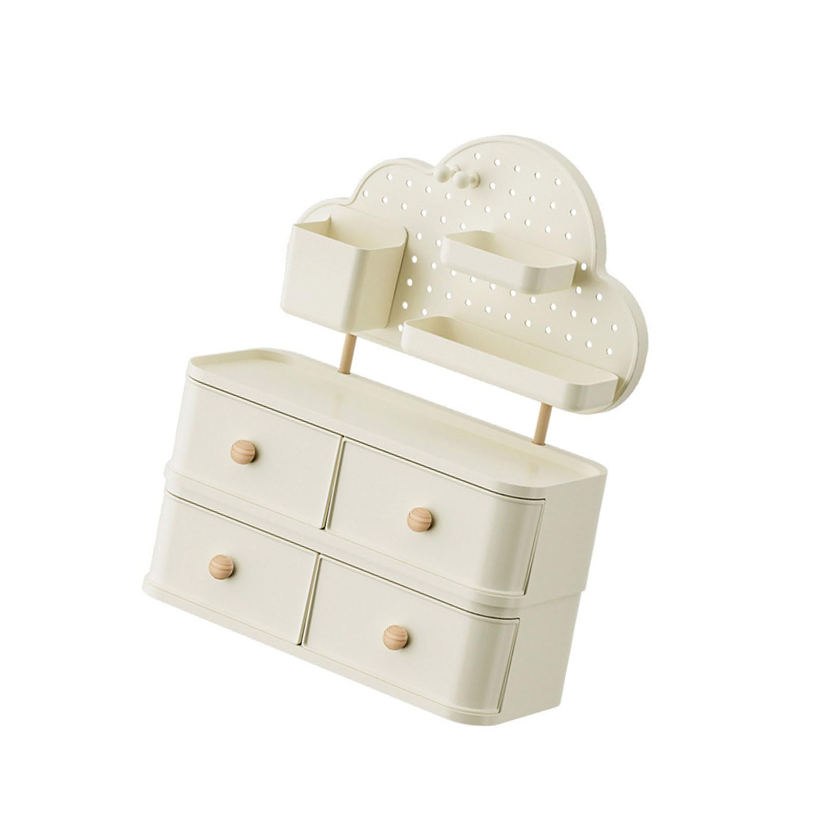 Cloud Drawer Desktop Storage Box Multilayer Compartment Designs for Study Supplies Books Stationery Organization Student Study Desk Organizers