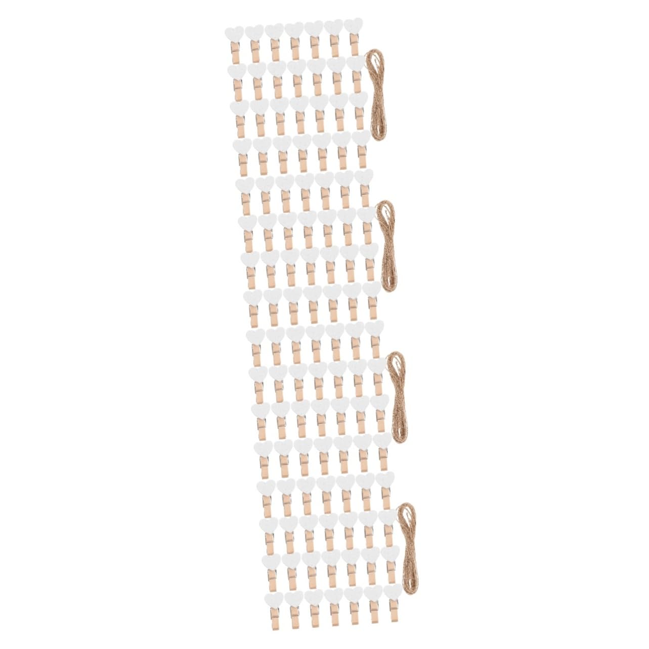 ABOOFAN 4 Juegos Alfiler para Colgar Papel Fotográfico Pinzas De Madera Mini Pin De Ropa Pinzas De Ropa para Manualidades Clips De Madera para Fotos Clip De Pinza De Ropa Cuerda De