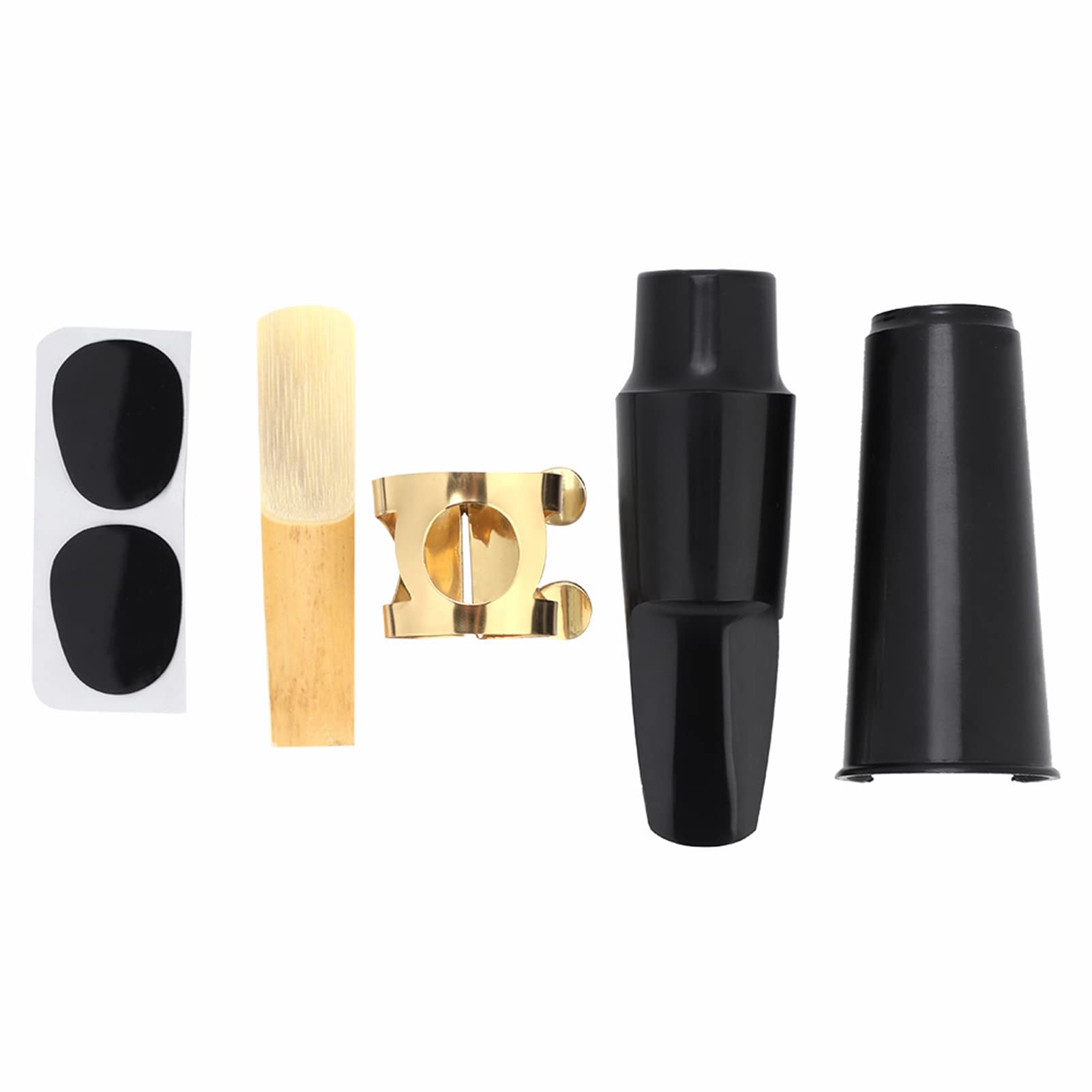 Bocchino Trasparente Per Sassofono Contralto Mi Bemolle Set Bocchino Per Sax Con Clip Per Cappuccio E Ancia Sassofono Riparazione Parte