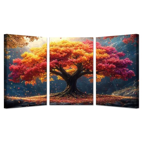 �m�[�u�����h�i 3���Z�b�g�X�J���W�i�r�A�~���i �X Poster �J���t���Ȑ����̎� �k���X�^�C�� �ǃA�[�g�p�l�� - �C���e���A �ǎʐ^���������Ǒ����G�� �C���e���A ���� ���r���O�ƐQ���̏����(�I�����W)-40x60cmx3 �z����