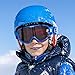 bollé Rocket Gafas de Ski Juventud Unisex Small, Blue Aerospace Matte/Vermillon Cat.2