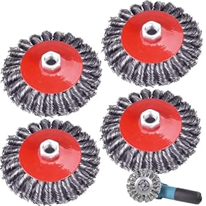 Gomety MM895 Drahtbürsten Set 4-teilig