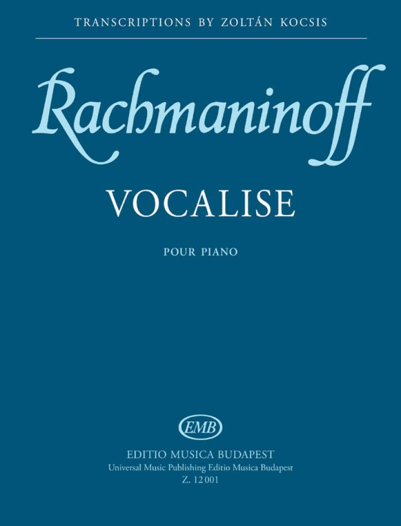 Vocalise Op. 34, no 14 (Piano Solo)