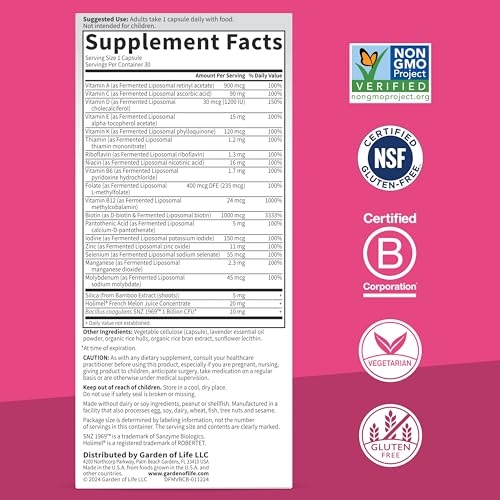 Garden of Life Dr. Formulated Multi+ Beauty Complex Multivitamin, 30ct - image 5