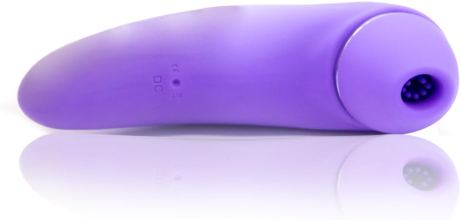 Cordless Handheld Personal Massager with Vibration and Suction,Purple