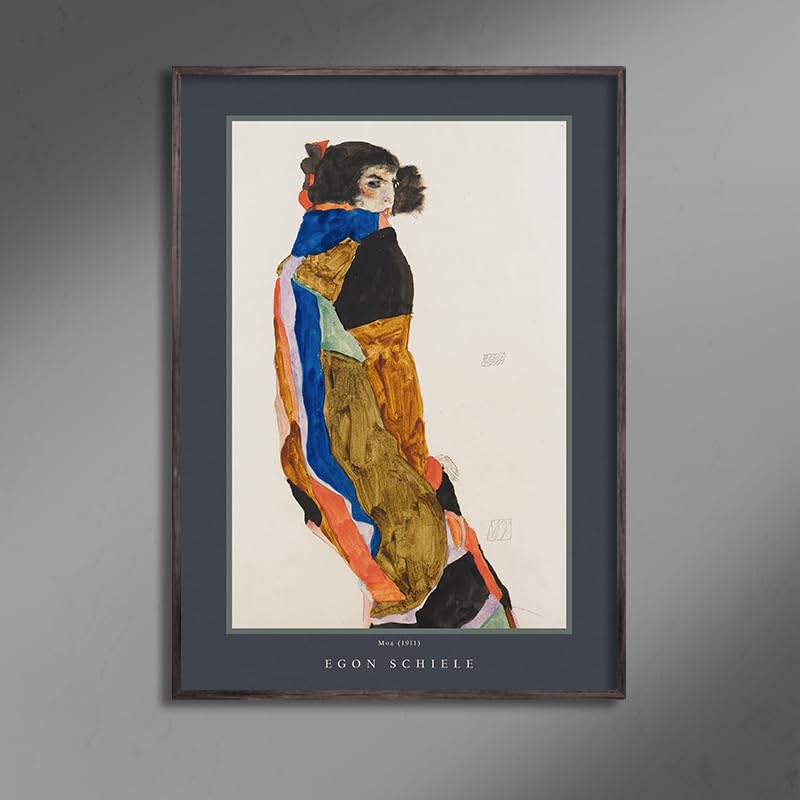 エゴン・シーレ Egon Schiele ポスター額付き Amazon.co.jp: ROSSOGRAFICO エゴン・シーレ ポスター モア moa 絵