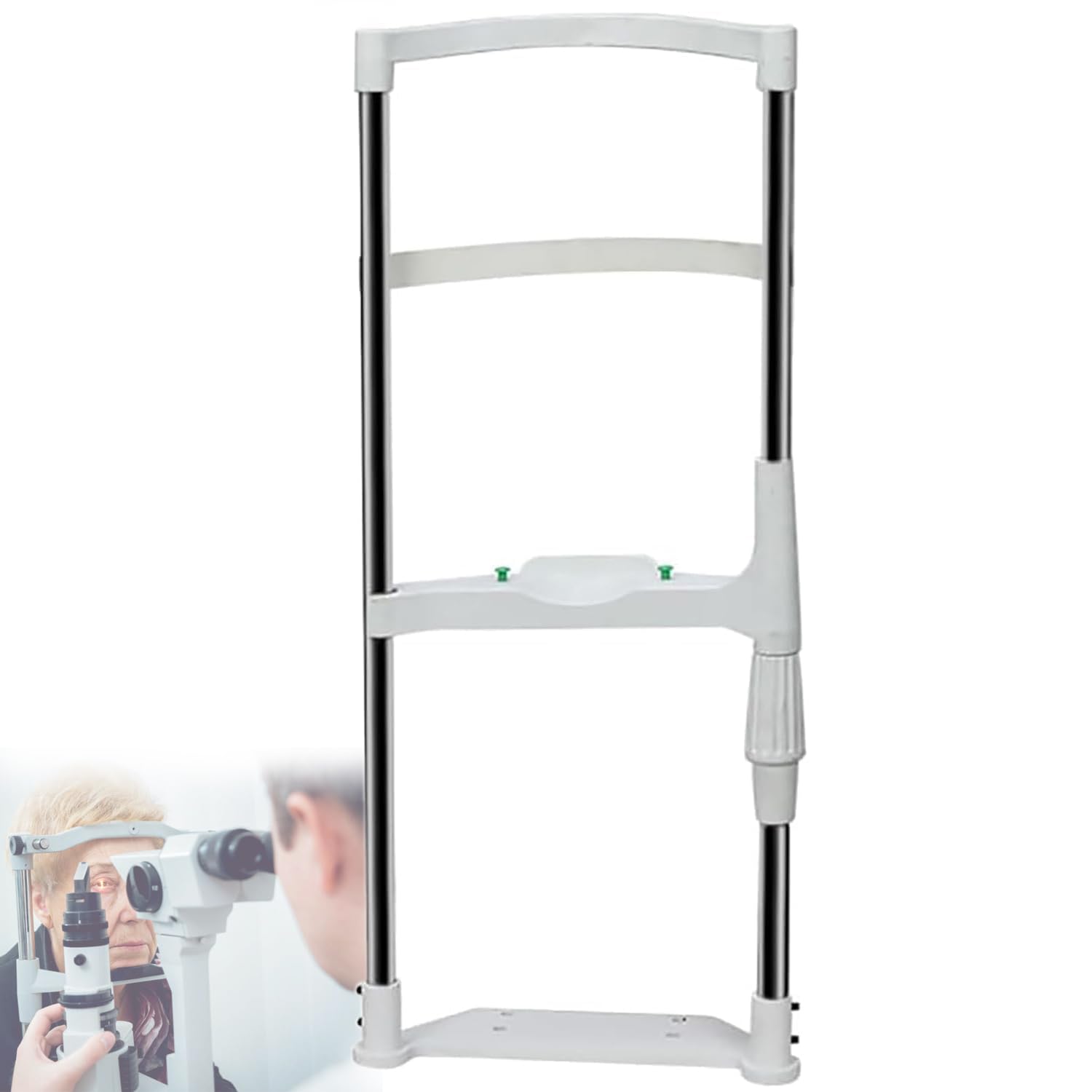 YXZYFPP Adjustable Forehead Bracket Optical Instrument with Chin Support for Ophthalmology - 0-95mm Lifting Distance