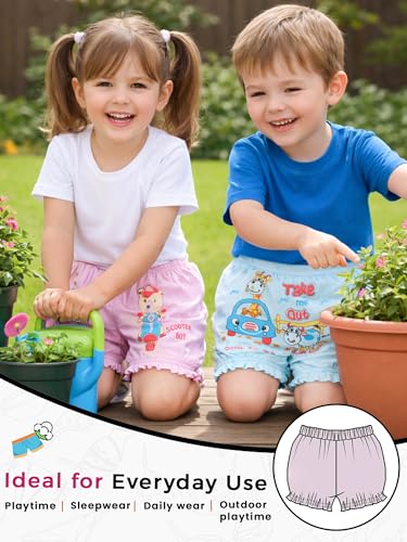 Image of BODYCARE Unisex Bloomers Pack of 6 | Cotton Spandex Breathable Ultra Soft Stretchable | Skin Friendly, Tagless Comfort | Ideal for School