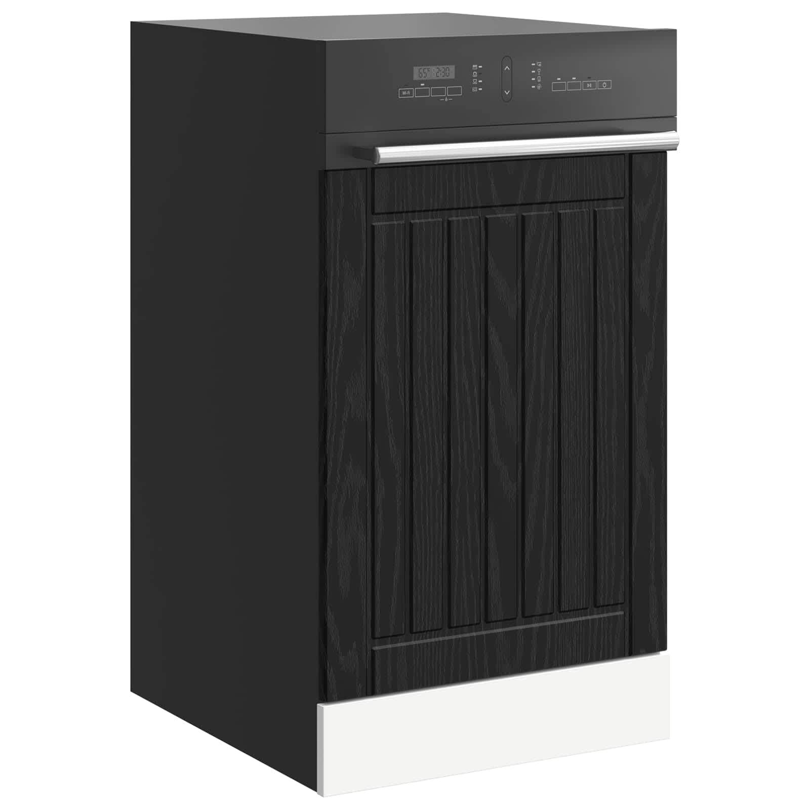 Lucca - Panel frontal para lavavajillas (45 x 1,5 x 57 cm, madera de roble negro, 45 x 1,5 x 57 cm, para armario de cocina, armario inferior, armario de almacenamiento, almacenamiento