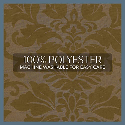Elrene Home Fashions 20860ELR Antonia Blackout Rod Pocket/Back Tab Window Curtain Panel,Antique Gold,52" X 84 - Image 4