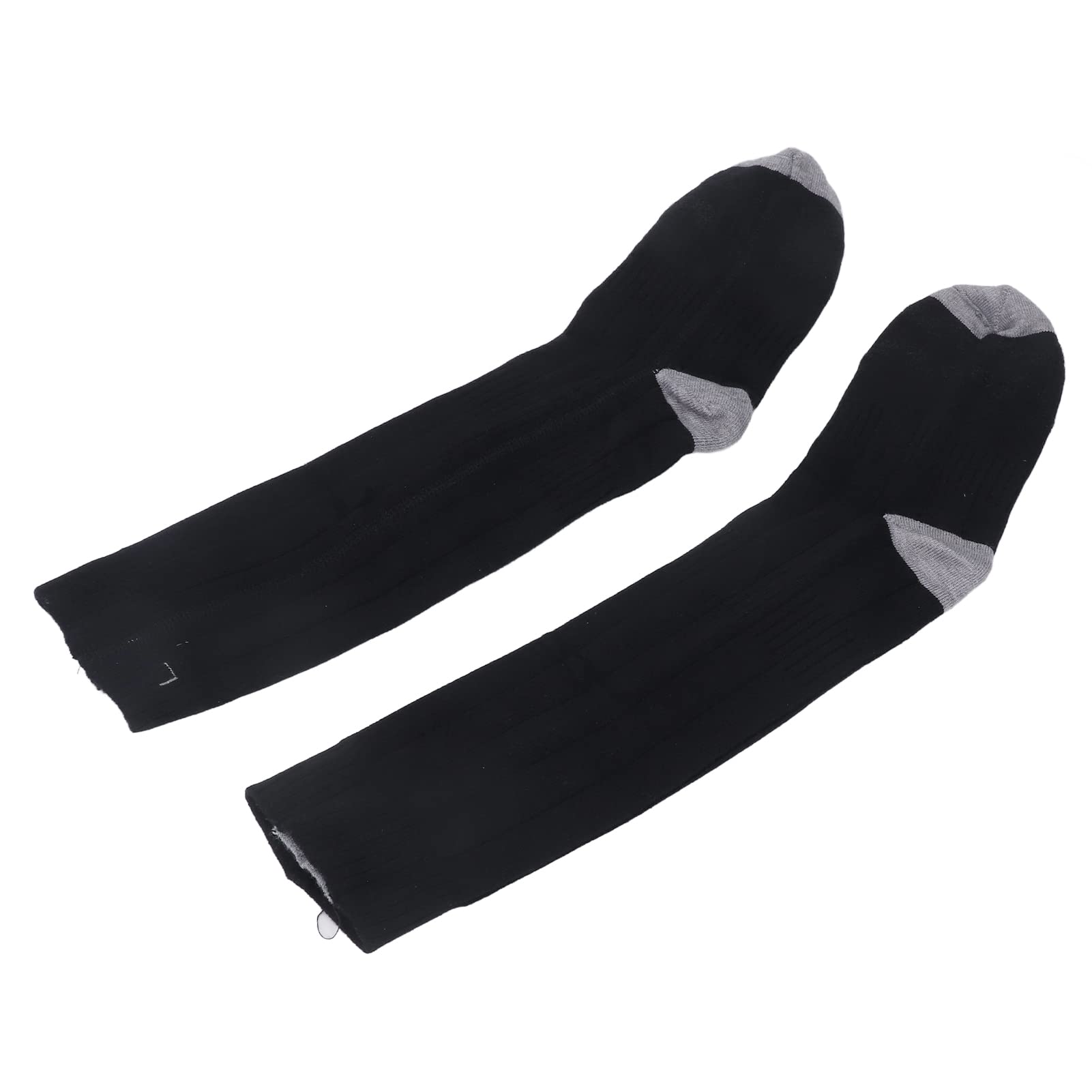 Calzini riscaldati ricaricabili Calzini elettrici caldi regolabili a 3 livelli di temperatura per uomo Donna Escursionismo Sci Cotone grigio nero PU Batteria 4000mAh