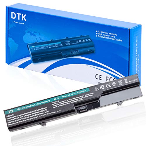 DTK Batterie pour HP Compaq 320 321 325 326 620 625 420 421 425 Probook 4320 4320s 4321 4321s 4320t 4325s 4326s 4420s 4421s 4425s 4520 4520s 4525s Ordinateur...