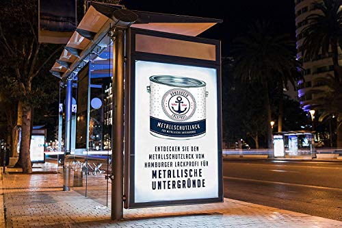 Hamburger Lack-Profi Metaalbeschermingslak mat zwart RAL 9005 zwart metaalbeschermingsverf metaallak metaalkleur (2,5 L) - Image 3