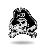 Rico Industries NCAA East Carolina Pirates Chrome Finished Auto Emblem 3D Sticker