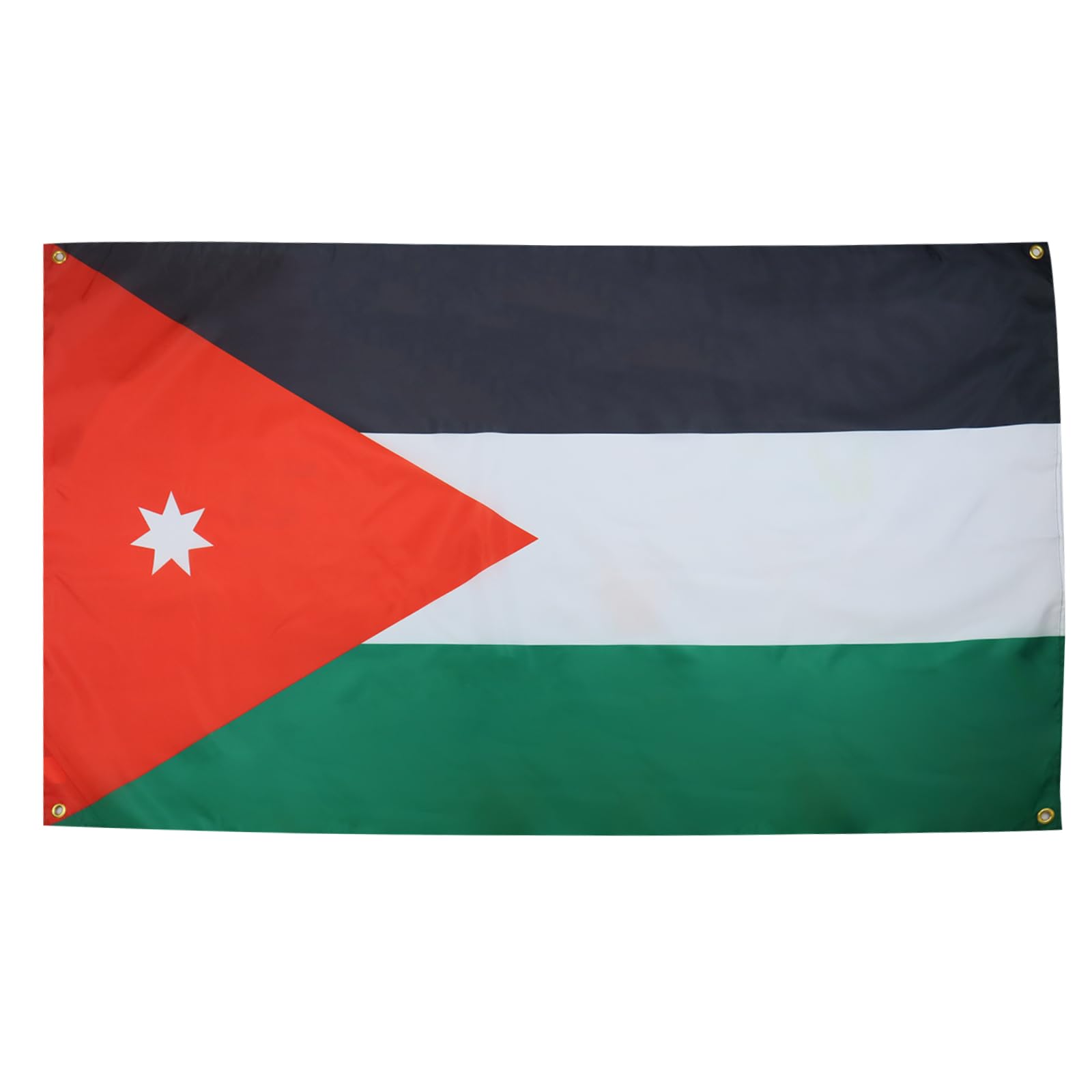 AZ FLAG Jordan Flag 150 x 90 cm with 4 Eyelets for Balcony or Wall, 1 Pièce