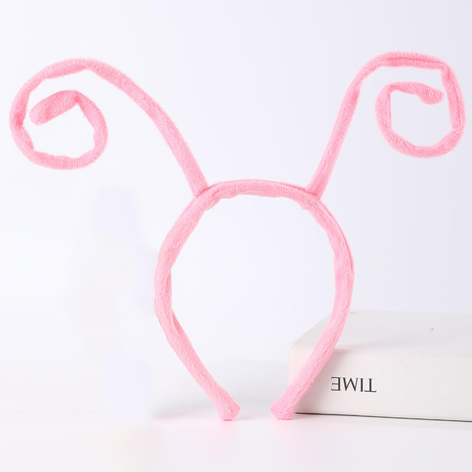 Ling & Bai Butterfly Antenna Headbands Halloween Black Ant Antenna Hair Band Funny Bee Cosplay Costume Head Piece Hair Accessory for Women (Pink) - Image 2