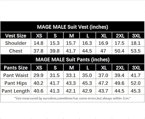 Mage Male Men's Linen 2 Piece Suit Slim Fit Wedding Groomsmen Summer Vest Pants Set With Pocket Square #TOP1