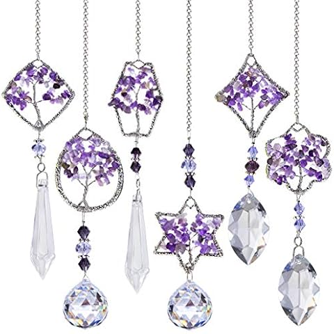 H&D HYALINE & DORA Árbol de la Vida Crystal Rainbow Suncatcher Colgante Chakra Colgantes de Vidrio para la Ventana del hogar Regalo del día de la Madre Cover