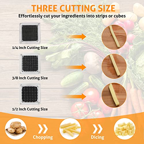 Image of WICHEMI Chopper Blade 3 /8 inch Commercial Vegetable Dicer Blades Replacement