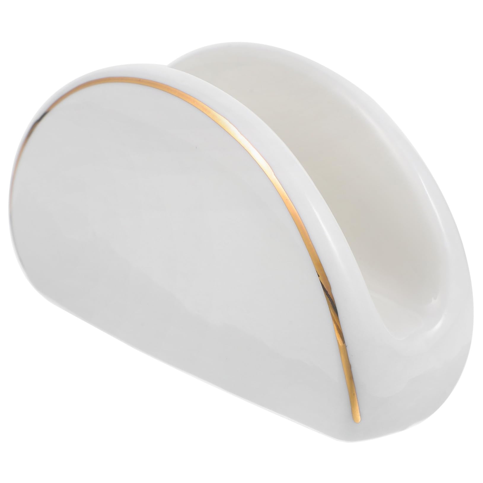 PRETYZOOM 5piezas Soporte De Servilletas De Cerámica Dorado Dispensador De Servilletas Para Encimeras Para Restaurantes y Cafeterías