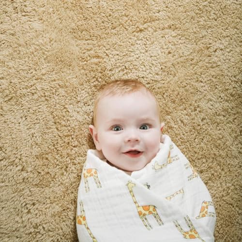 Image of aden + anais Swaddle Blanket, Boutique Muslin Blankets for Girls & Boys, Baby Receiving Swaddles, Ideal Newborn & Infant Swaddling Set, Perfect Shower Gifts, 2 Pack, Jungle Jam