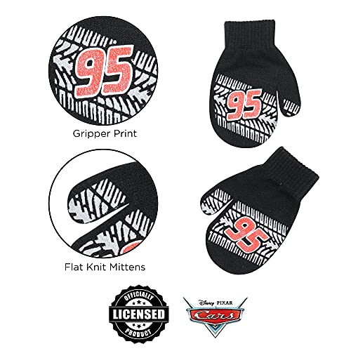 Disney Boys Winter Hat And Mitten Set, Cars Lightning Mcqueen Toddler Beanie For Ages 2-4 #TOP4