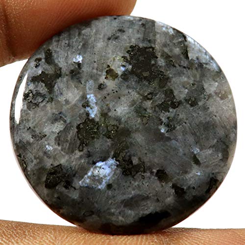 Larvikite Cabochon rond en pierre naturelle pour création de bijoux de 51,9 ct