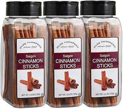 Saigon Cinnamon Sticks, 4.3 oz, 3-count KosherCircle U 12cm Cinnamon Sticks