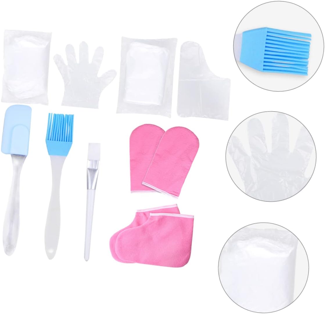 1set Moisturizing Paraffin Wax Gloves for Hand and Foot Care Accessories for Hydration and for Home and Salon Use