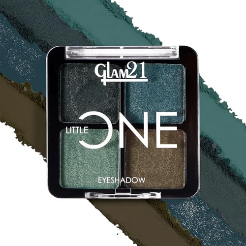 Image of Glam21 Little One 4-in-1 Eyeshadow Palette | Ultra pigmented, Easy to blend | Long Lasting Eye Make Up Kit | Combination of Mattes and Shimmers |No Promises-08