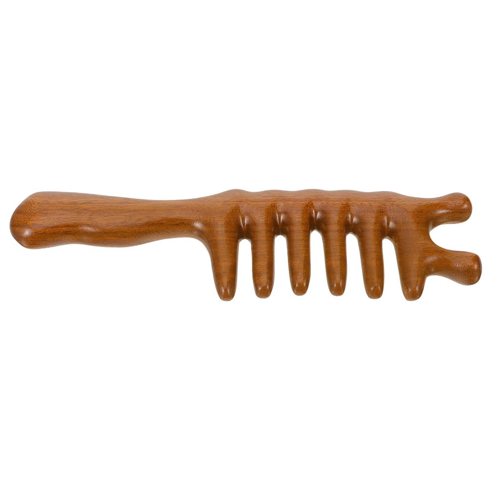 Healeved 5pezzi Pettine Massaggio Legno Con Denti Larghi Strumento Per Massaggio Capelluto e Stimolazione Del Capelluto Per Ricci e Lisci Per Festività e Occasioni Speciali