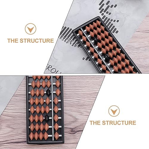 Gadpiparty 2 Peças Ábaco De Plástico Estilo Vintage Soroban Chinês Japonês Ábaco Calculadora Padrão