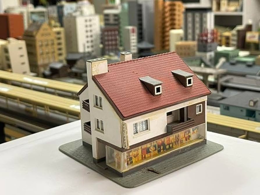 Amazon.co.jp: Nゲージ鉄道模型kibriドイツ建物ジオラマに